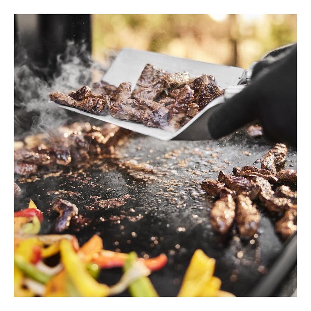 Weber Slate® 36" Rust-Resistant Griddle with Flip-Up Side Table (Liquid Propane) - Bla