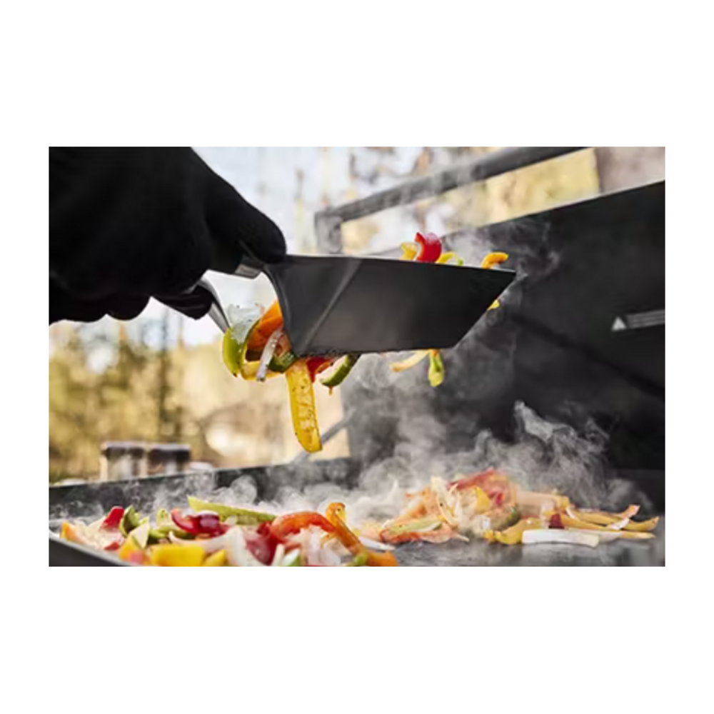 Weber Slate® 36" Rust-Resistant Griddle with Flip-Up Side Table (Liquid Propane) - Bla