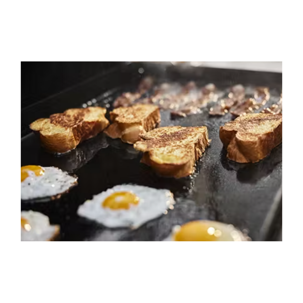 Weber Slate® 36" Rust-Resistant Griddle with Flip-Up Side Table (Liquid Propane) - Bla