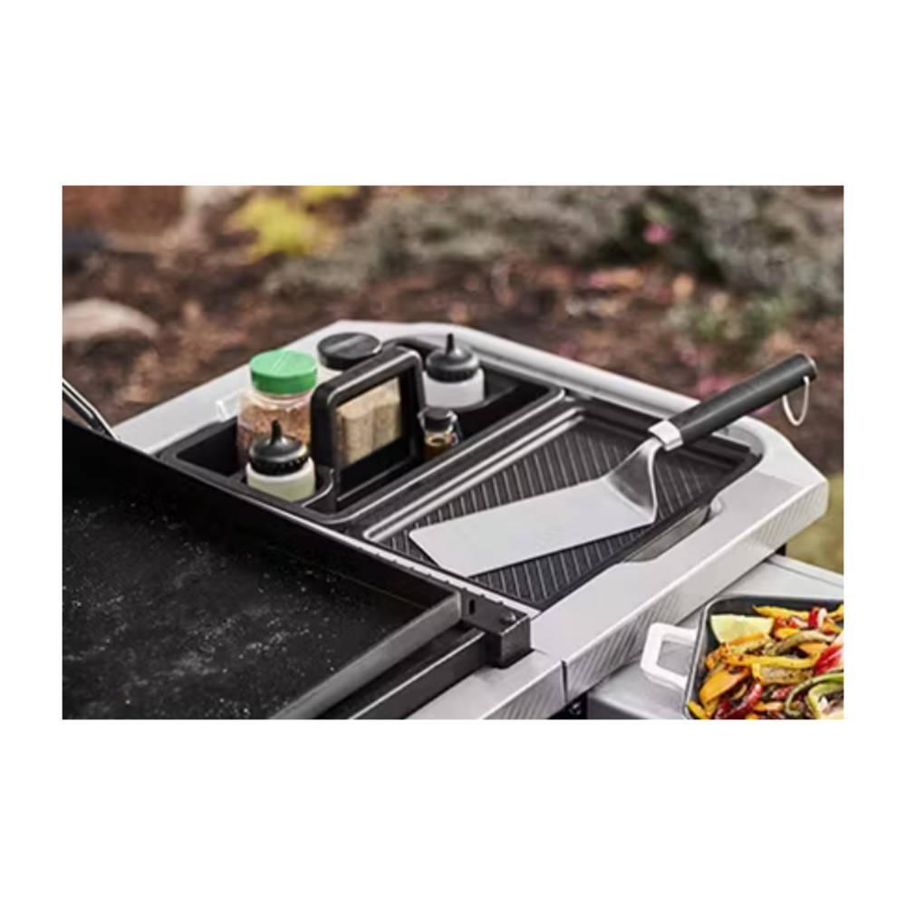 Weber Slate® 36" Rust-Resistant Griddle with Flip-Up Side Table (Liquid Propane) - Bla