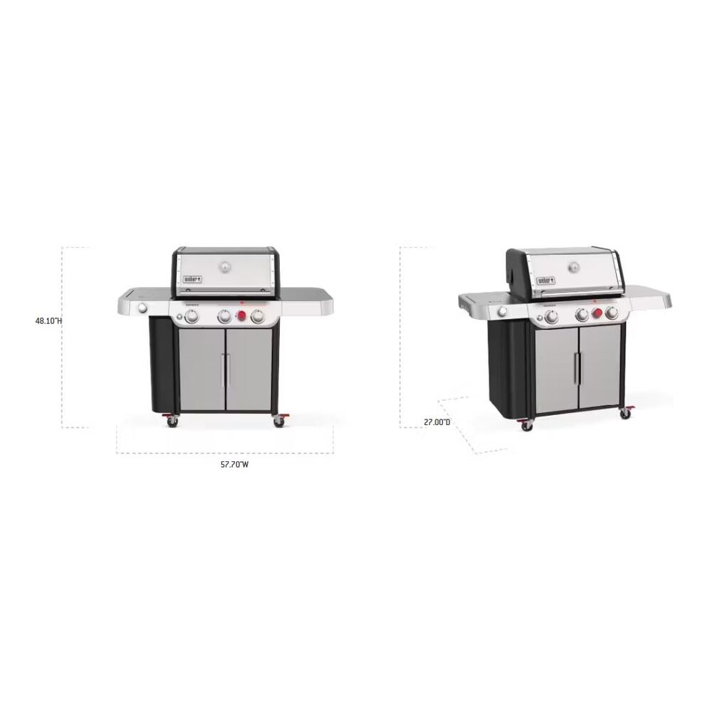 Weber Genesis S-335 Gas Grill (Natural Gas) - Stainless Steel