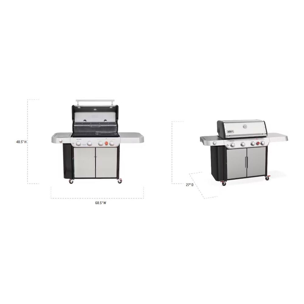 Weber Genesis S-435 Gas Grill (Natural Gas) - Stainless Steel