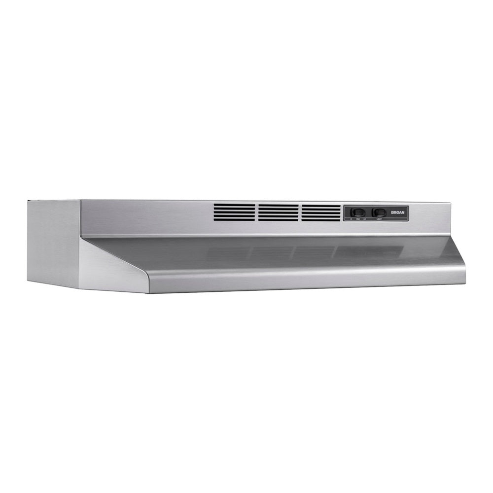 Broan Broan® 30-Inch Ductless Under-Cabinet Range Hood, Stainless Finish with PrintGua