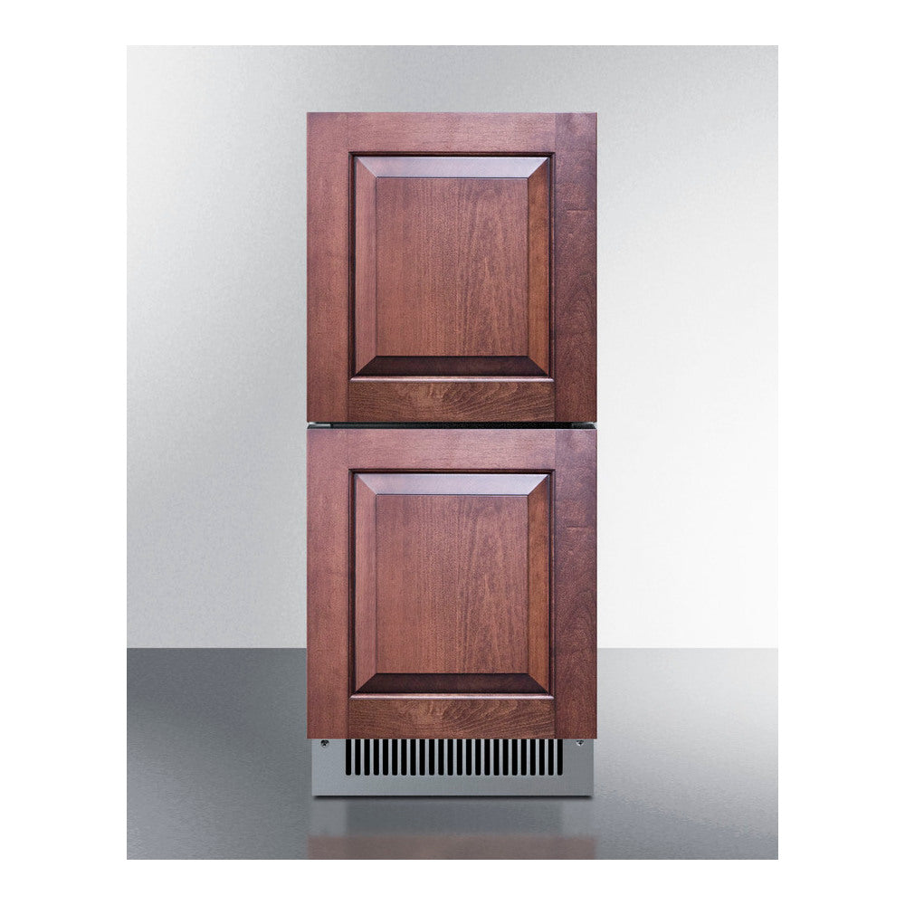 Summit 15" Wide 2-drawer All-refrigerator, ADA Compliant (panels Not Included)