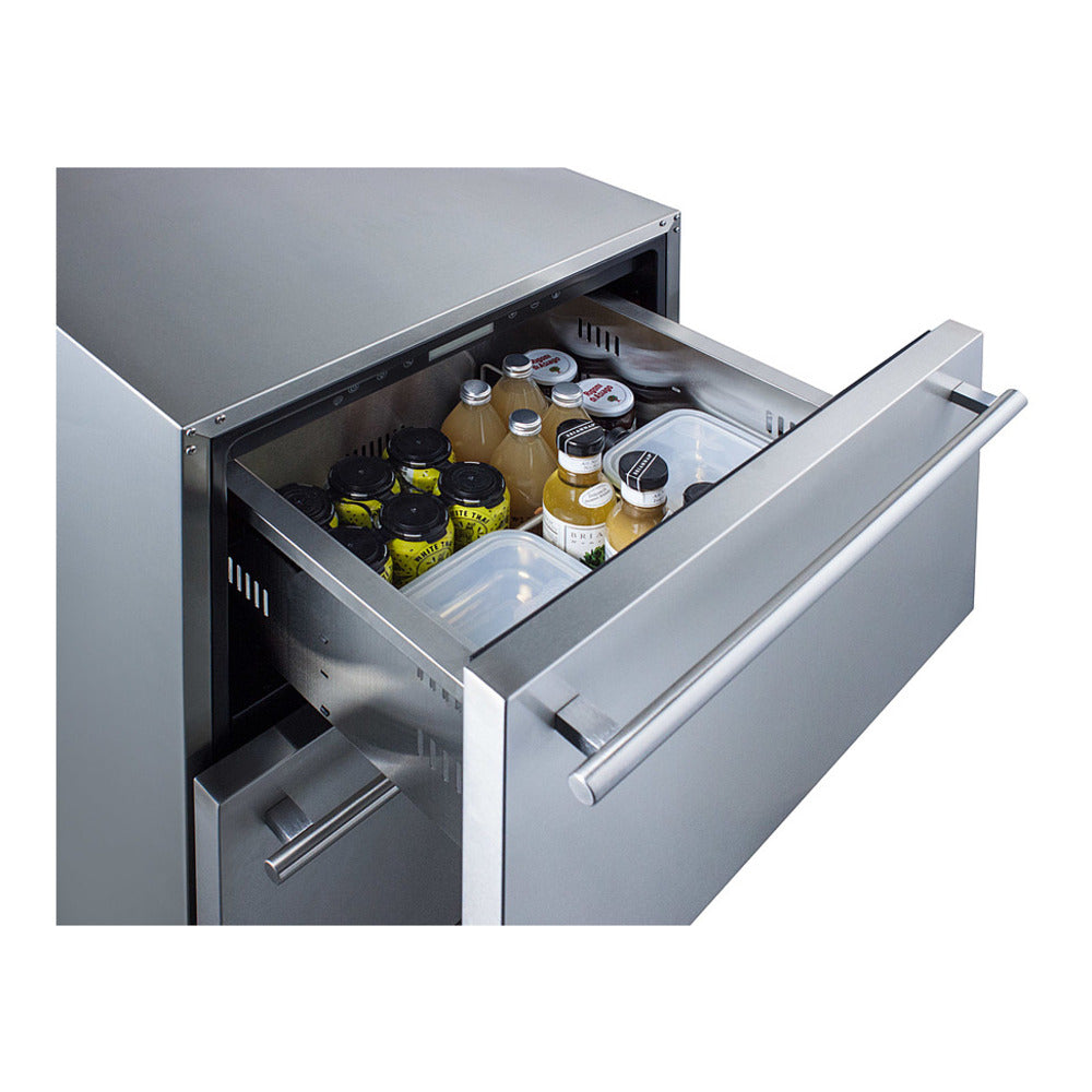 Summit 24" Wide 2-drawer All-refrigerator, ADA Compliant