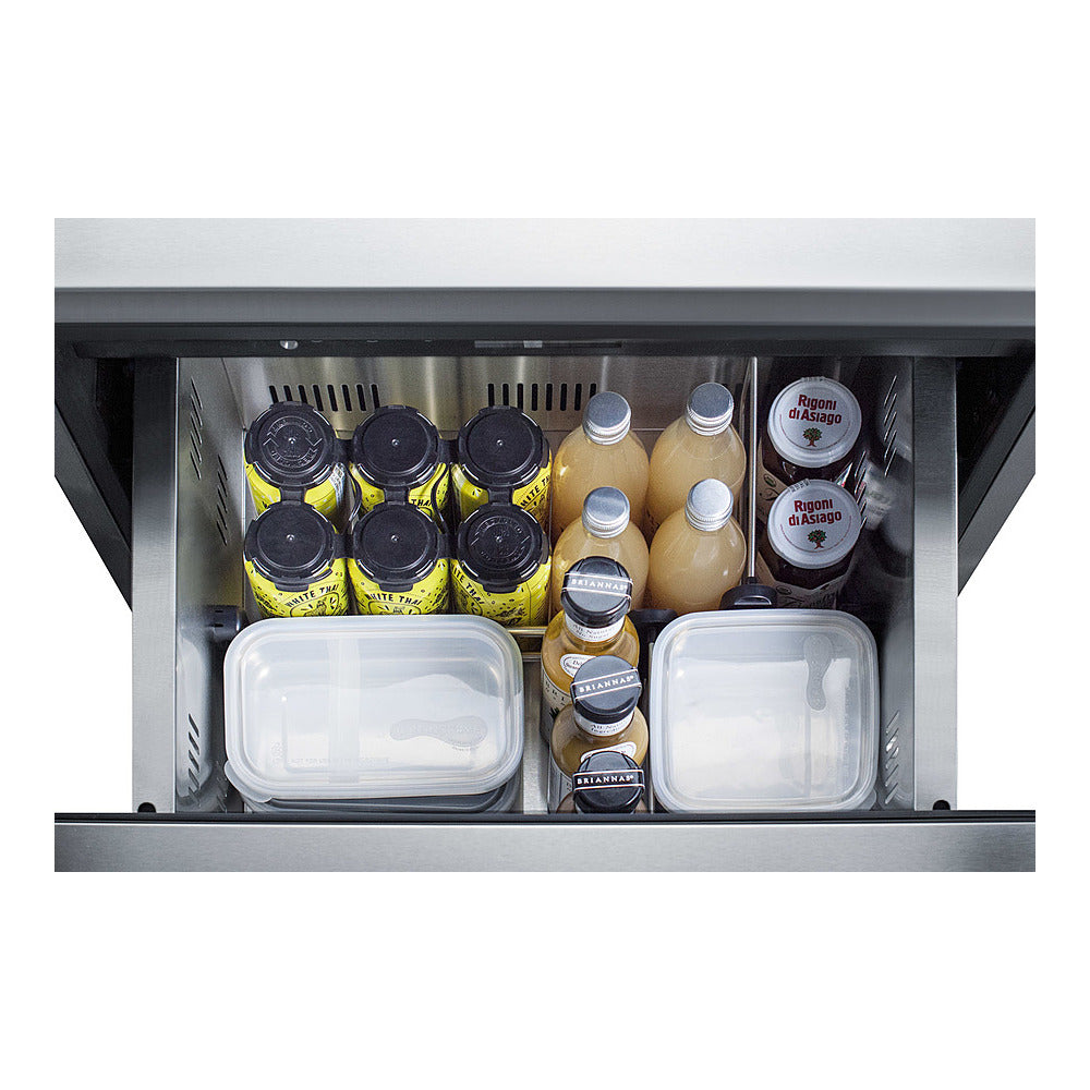 Summit 24" Wide 2-drawer All-refrigerator, ADA Compliant