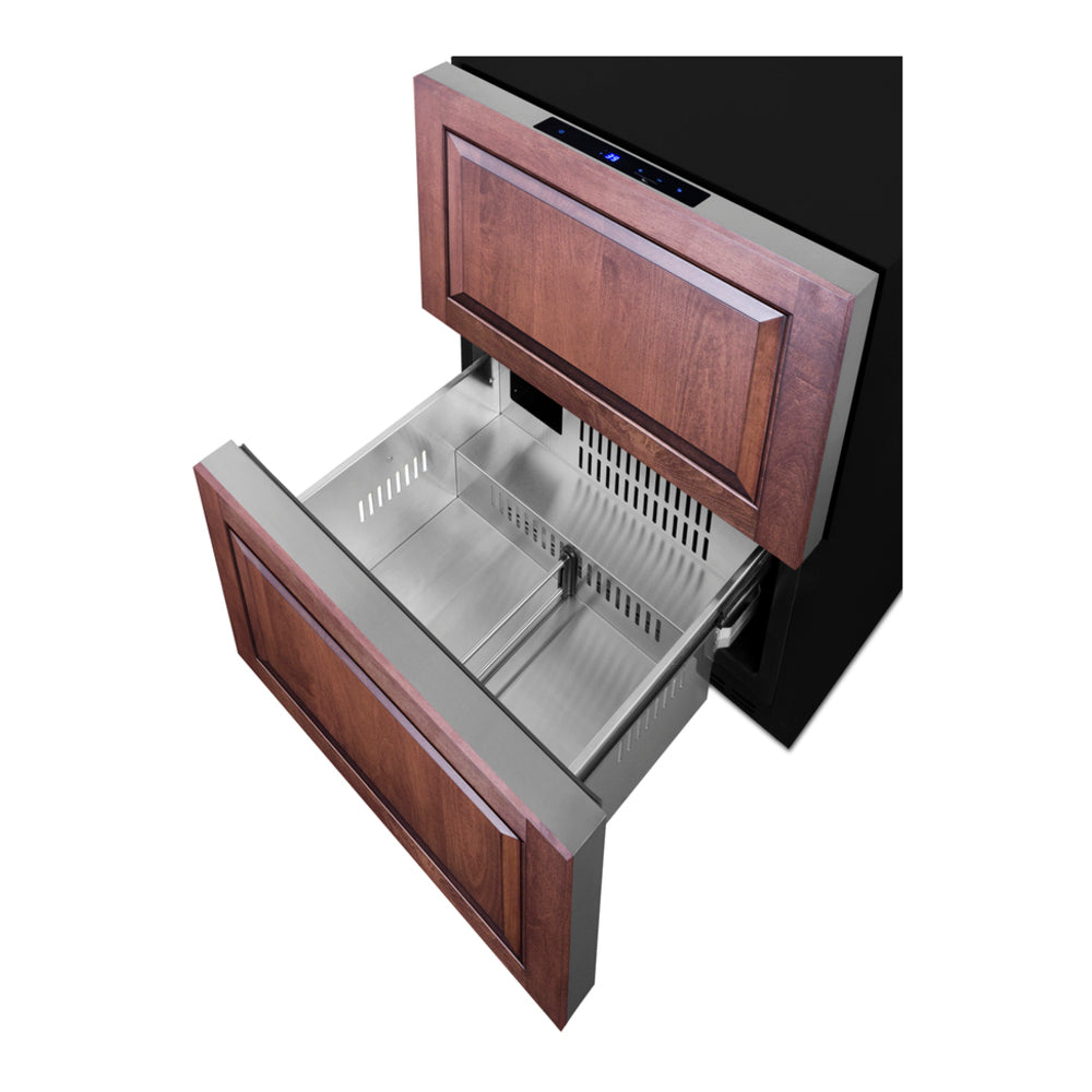 Summit 24" Wide 2-drawer All-refrigerator, ADA Compliant (panels Not Included)