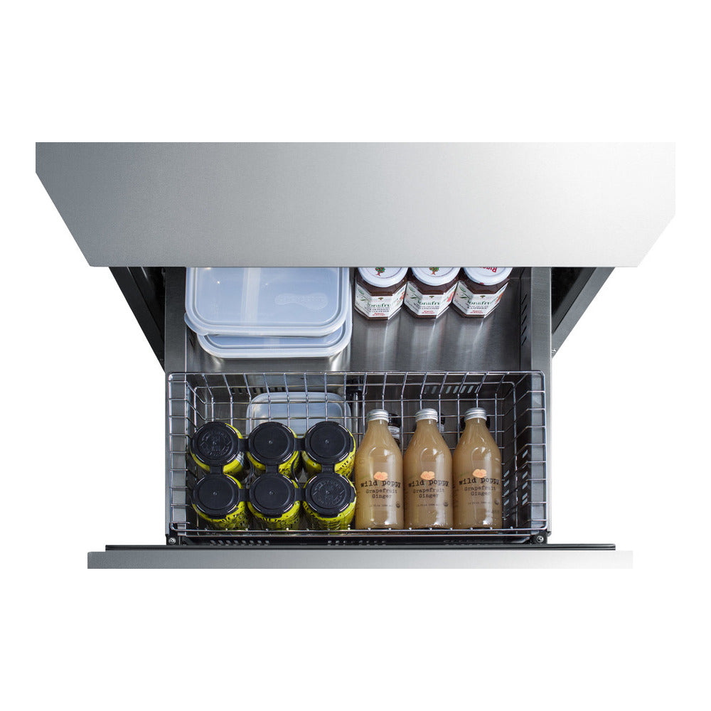 Summit 24" Wide 2-drawer All-refrigerator, ADA Compliant (panels Not Included)