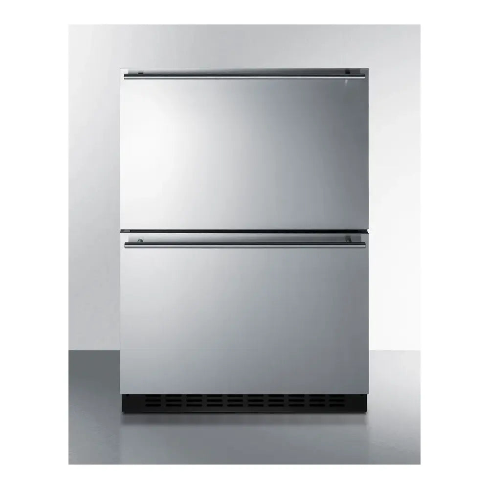 Summit 24" Wide Outdoor 2-drawer Refrigerator-freezer, ADA Compliant
