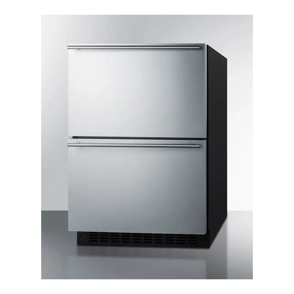 Summit 24" Wide Outdoor 2-drawer Refrigerator-freezer, ADA Compliant