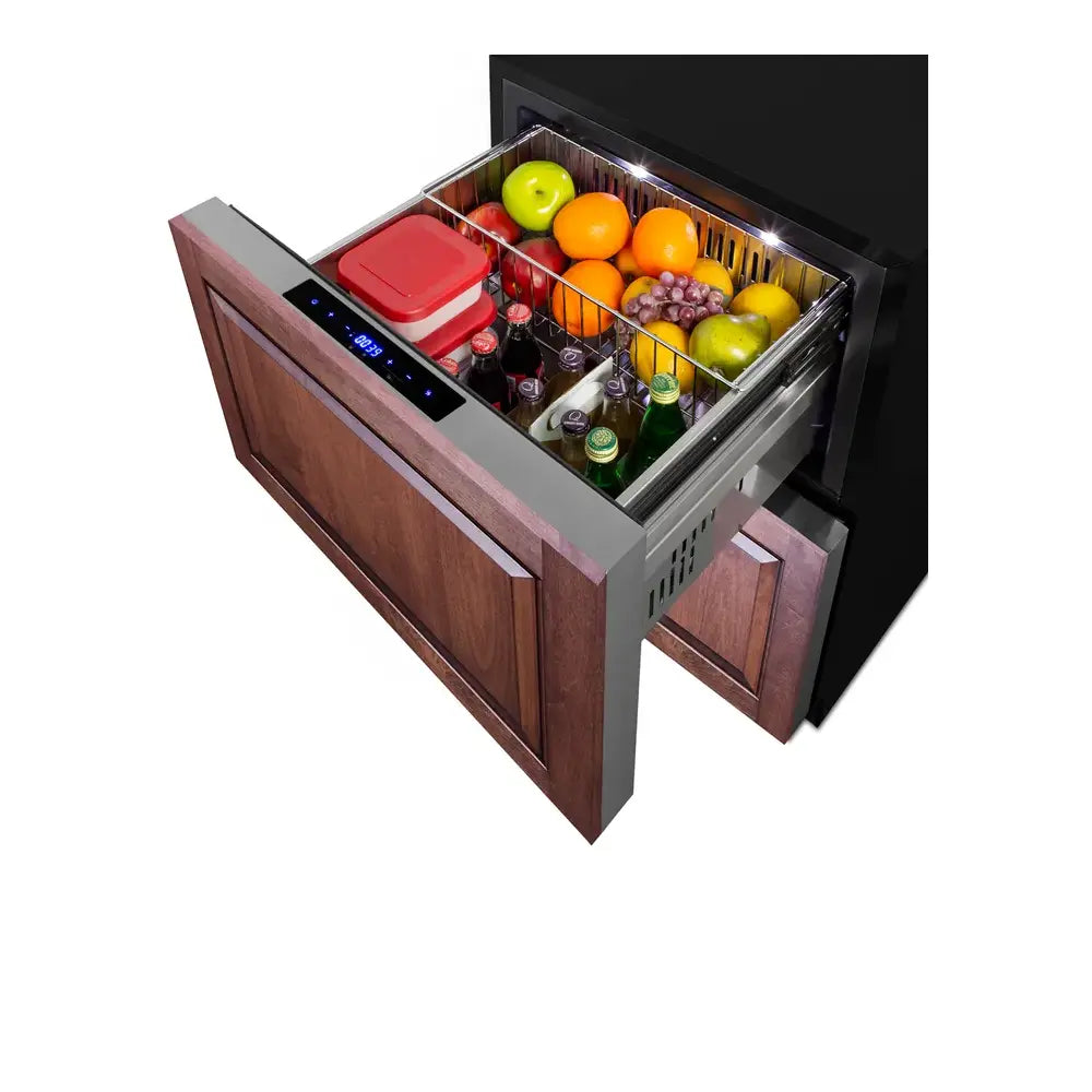 Summit 24" Wide Outdoor 2-drawer Refrigerator-freezer, ADA Compliant