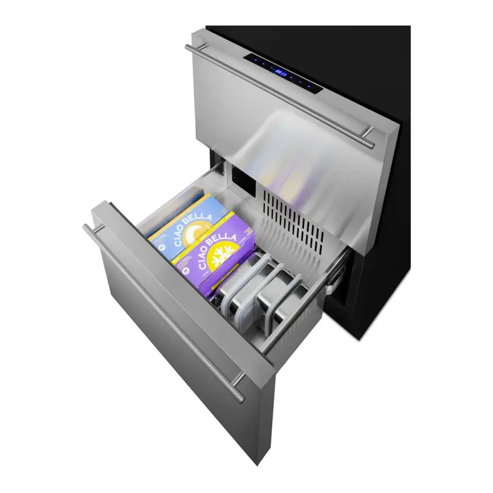 Summit 24" Wide Outdoor 2-drawer Refrigerator-freezer, ADA Compliant
