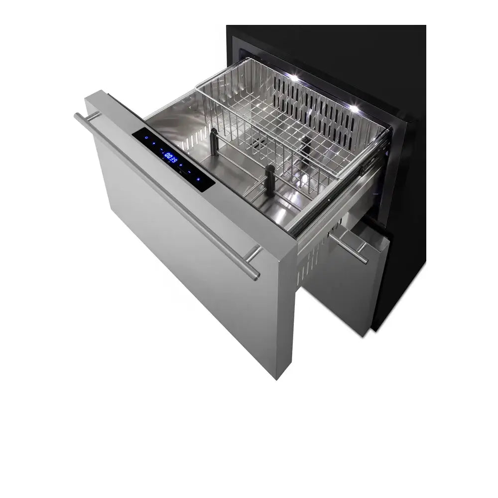 Summit 24" Wide Outdoor 2-drawer Refrigerator-freezer, ADA Compliant