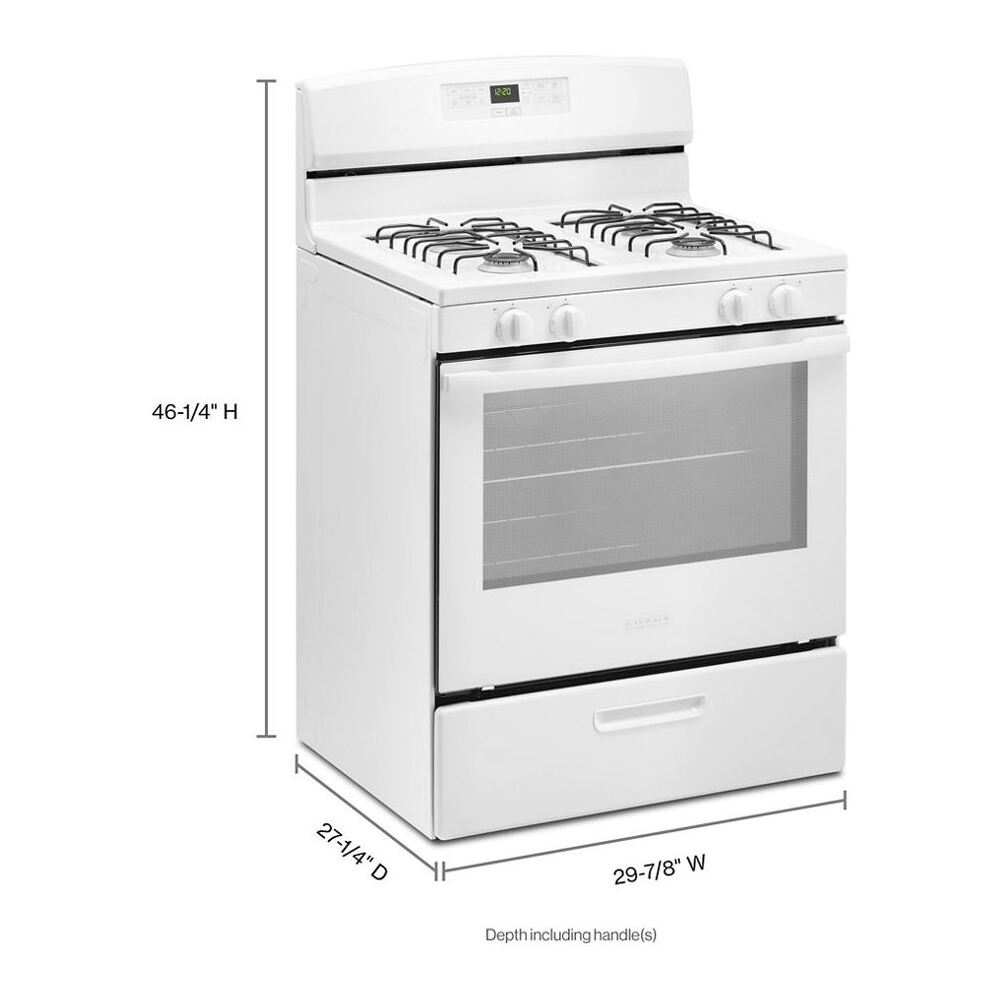 Amana 30-inch Gas Range with Bake Assist Temps
