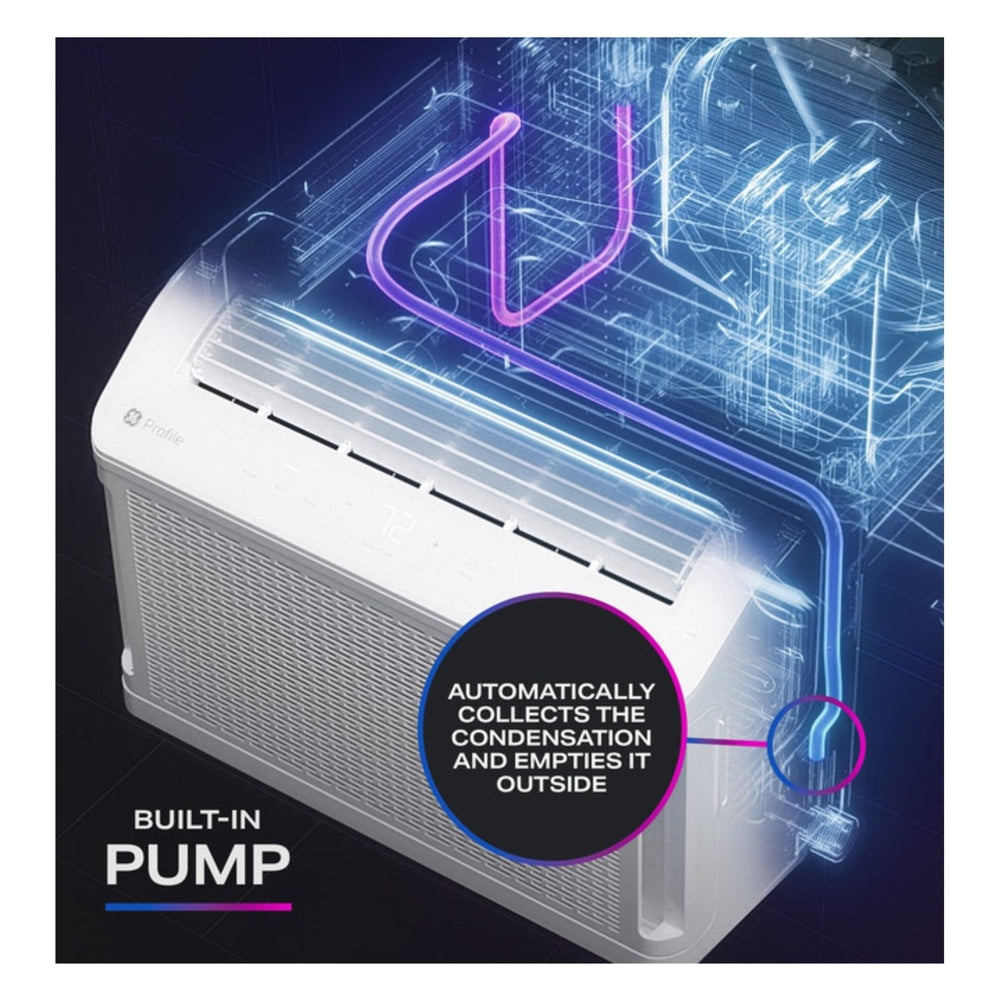 GE GE Profile ClearView™ 6,100 BTU Smart Ultra Quiet Window Air Conditioner for Sma