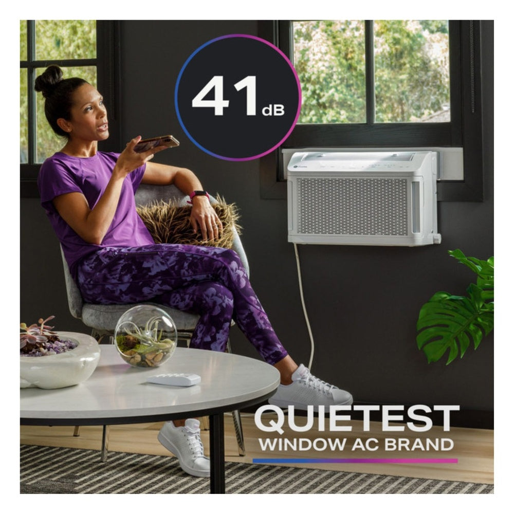 GE GE Profile ClearView™ 8,300 BTU Smart Ultra Quiet Window Air Conditioner for Med
