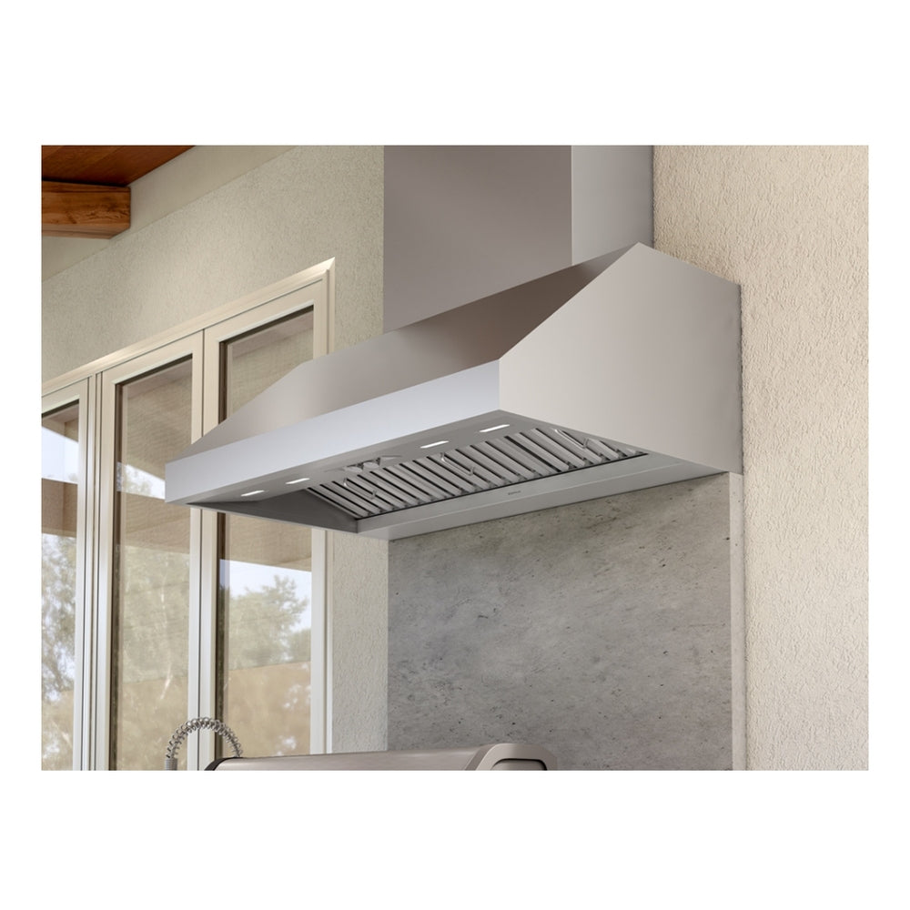 Zephyr Cypress Wall Outdoor, 48in, LED, SS, 1200 CFM