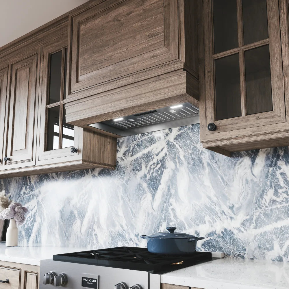 Zephyr Tornado I, 34in, SS, LED, Hybrid Baffle