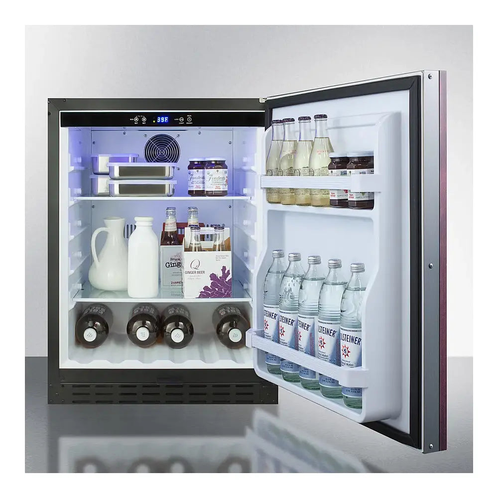 Summit 24" Wide Built-in All-refrigerator, ADA Compliant (panel Not Included)