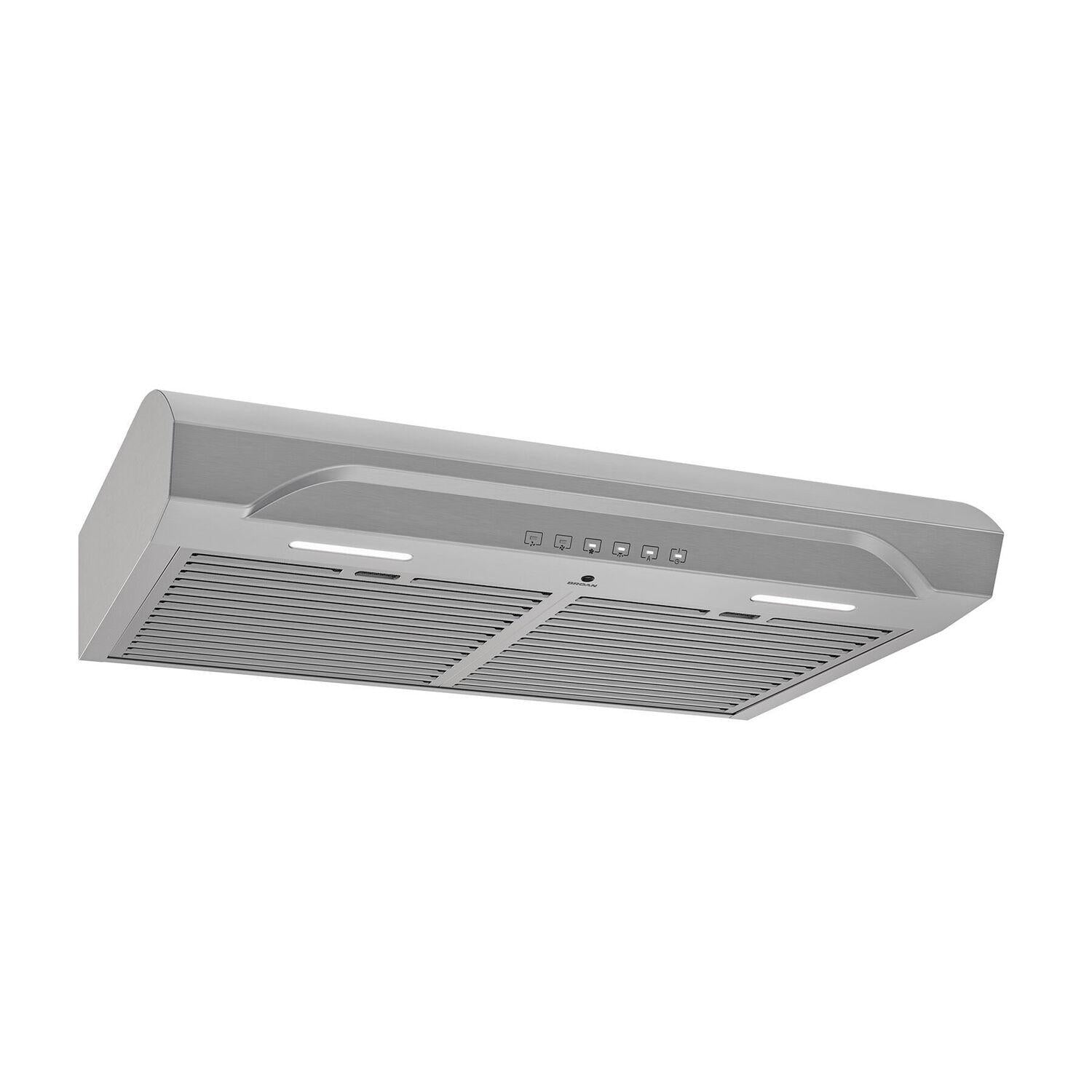 Broan Alta 30-Inch 640 MAX Blower CFM 0.8 Sones Stainless Steel Range Hood