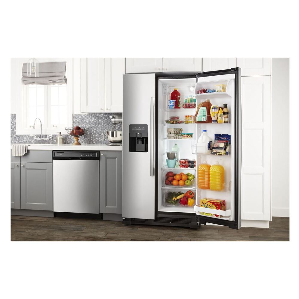 Amana 36-inch Wide Side-by-Side Refrigerator with Dual Pad External Ice and Water Disp