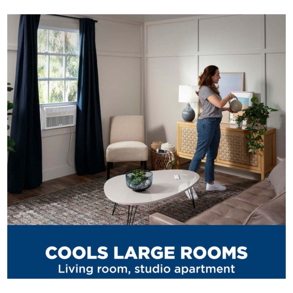 GE GE® 12,000 BTU Smart Electronic Window Air Conditioner for Large Rooms up to 550