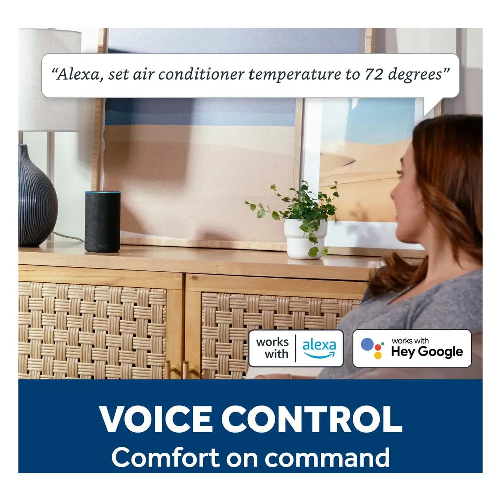 GE GE® 8,000 BTU Smart Heat/Cool Electronic Window Air Conditioner for Medium Rooms