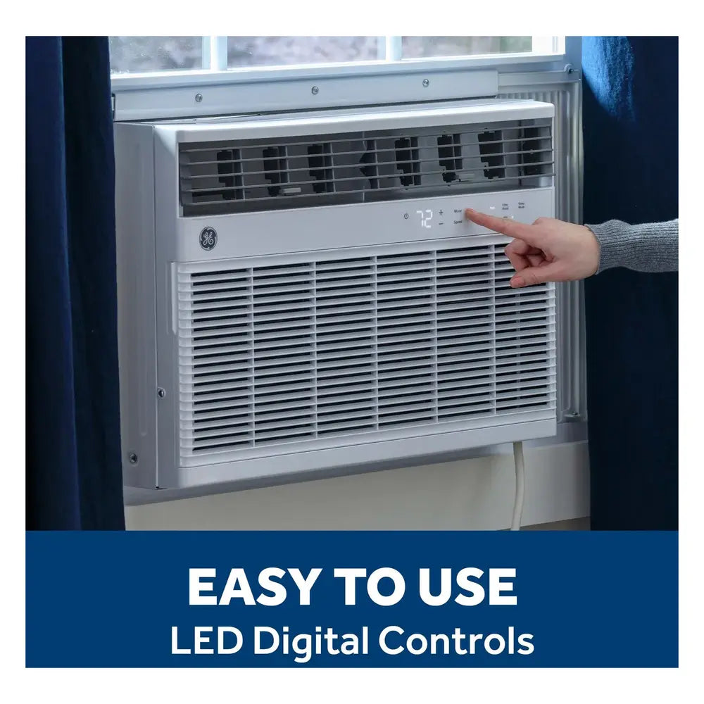 GE GE® 8,000 BTU Smart Heat/Cool Electronic Window Air Conditioner for Medium Rooms