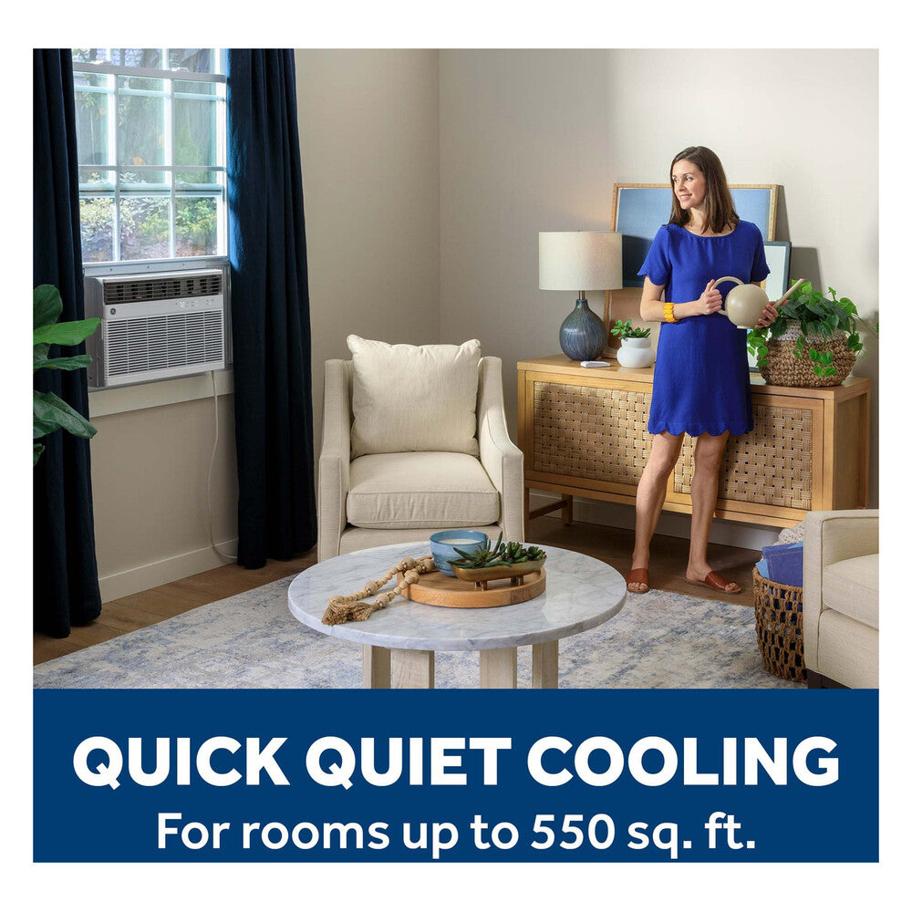GE GE® 12,000 BTU Smart Heat/Cool Electronic Window Air Conditioner for Large Rooms