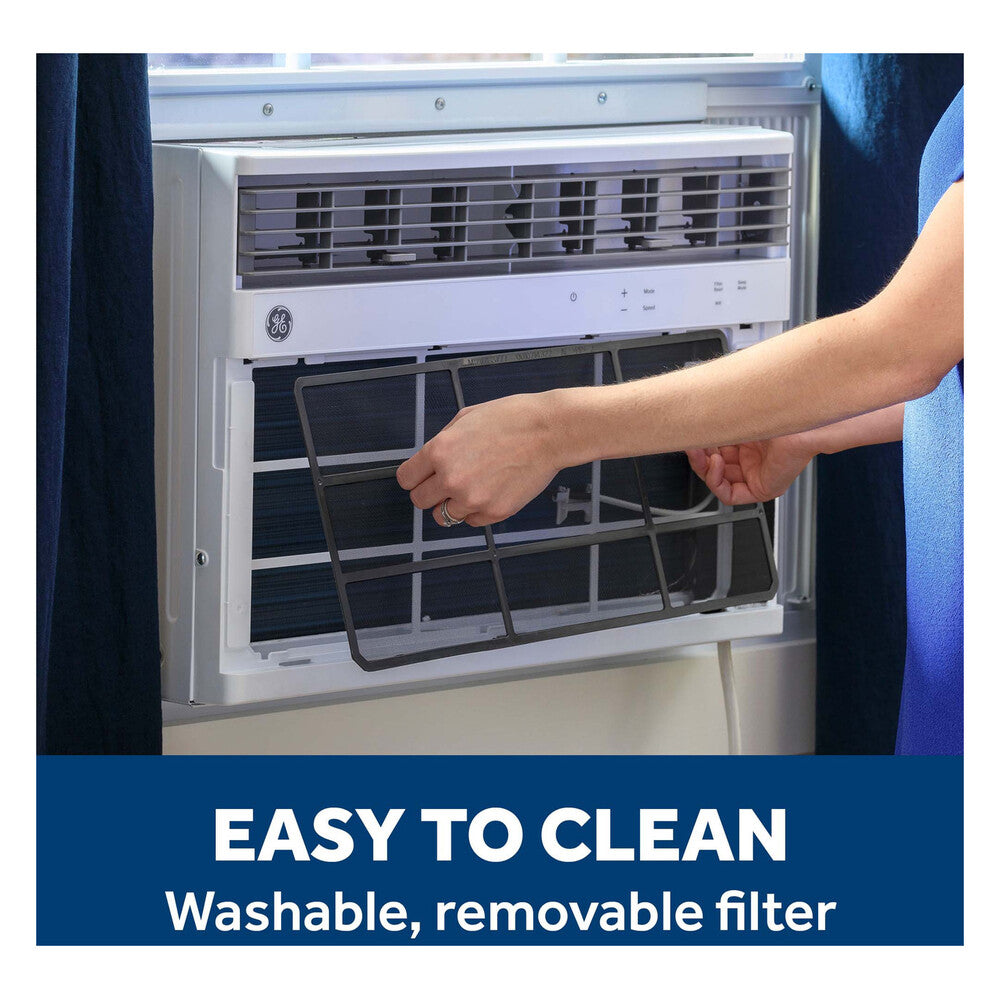 GE GE® 12,000 BTU Smart Heat/Cool Electronic Window Air Conditioner for Large Rooms