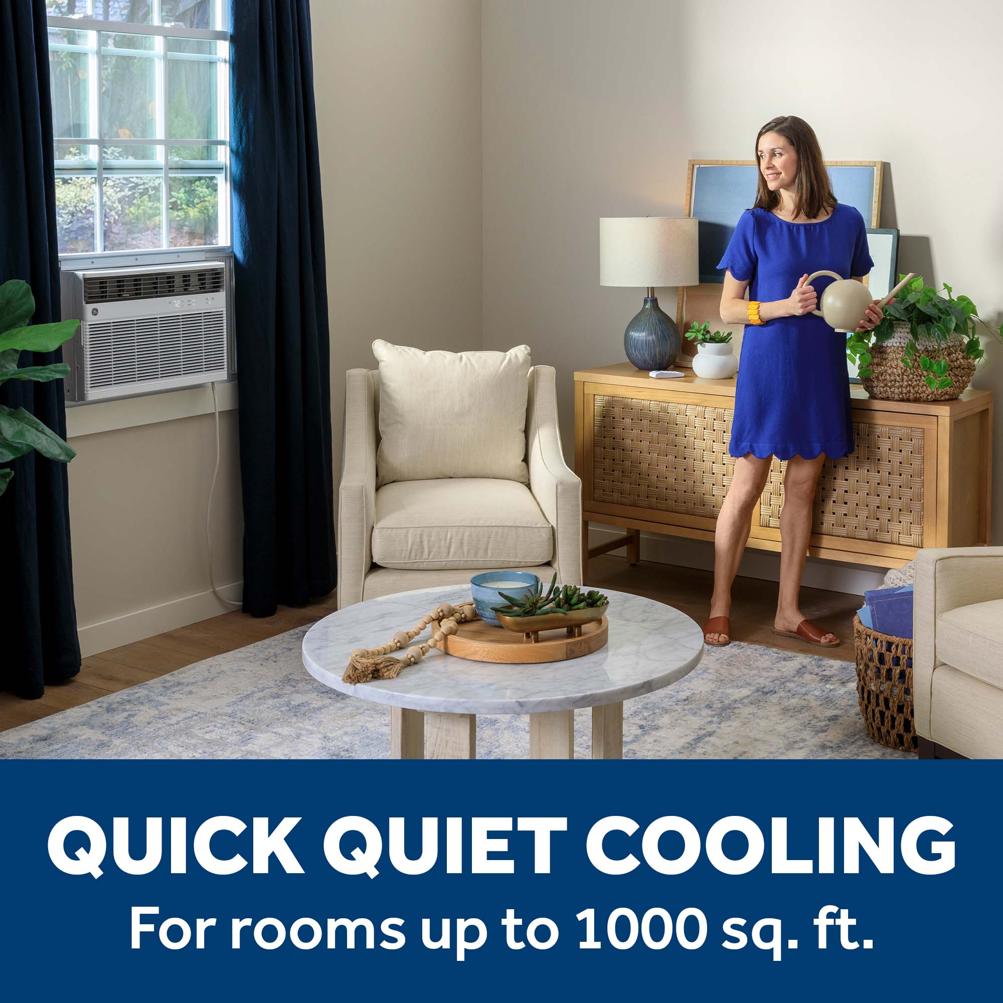 GE GE® 18,000 BTU Smart Heat/Cool Electronic Window Air Conditioner for Extra-Large