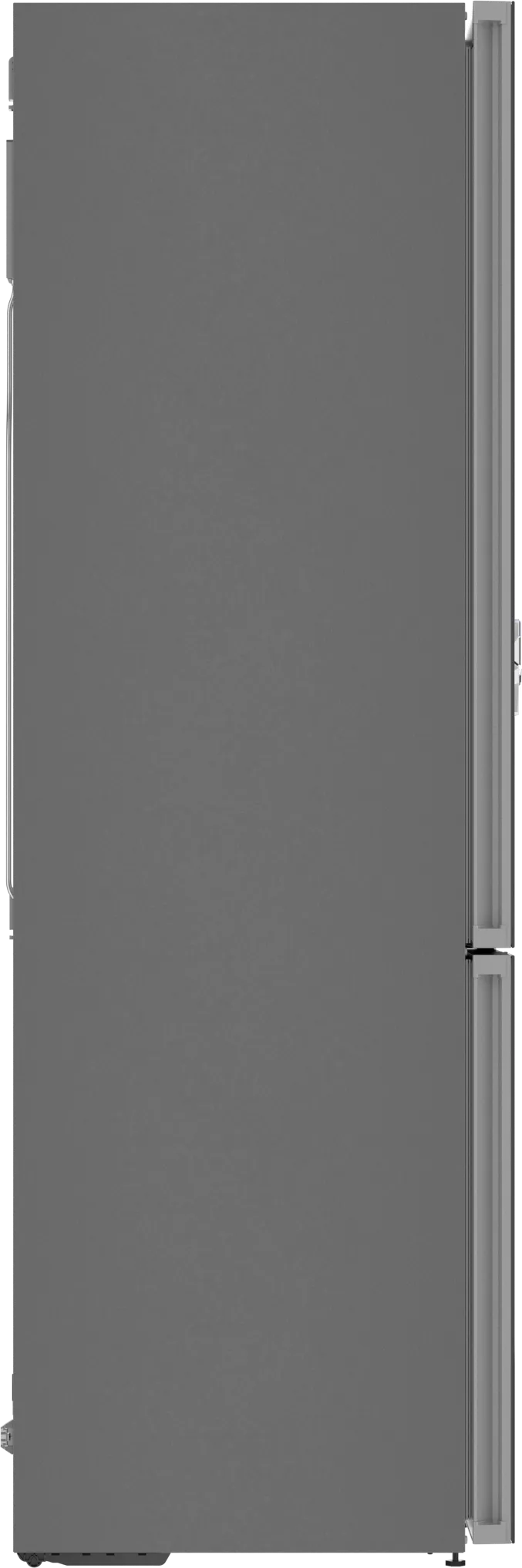 Bosch 800 Series, free-standing fridge-freezer with freezer at bottom, glass door, 24'