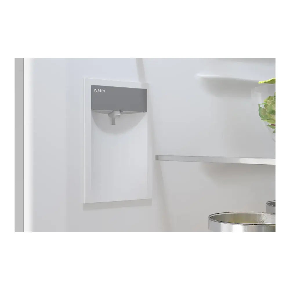 Bosch 800 Series, free-standing fridge-freezer with freezer at bottom, 24'', Brushed s