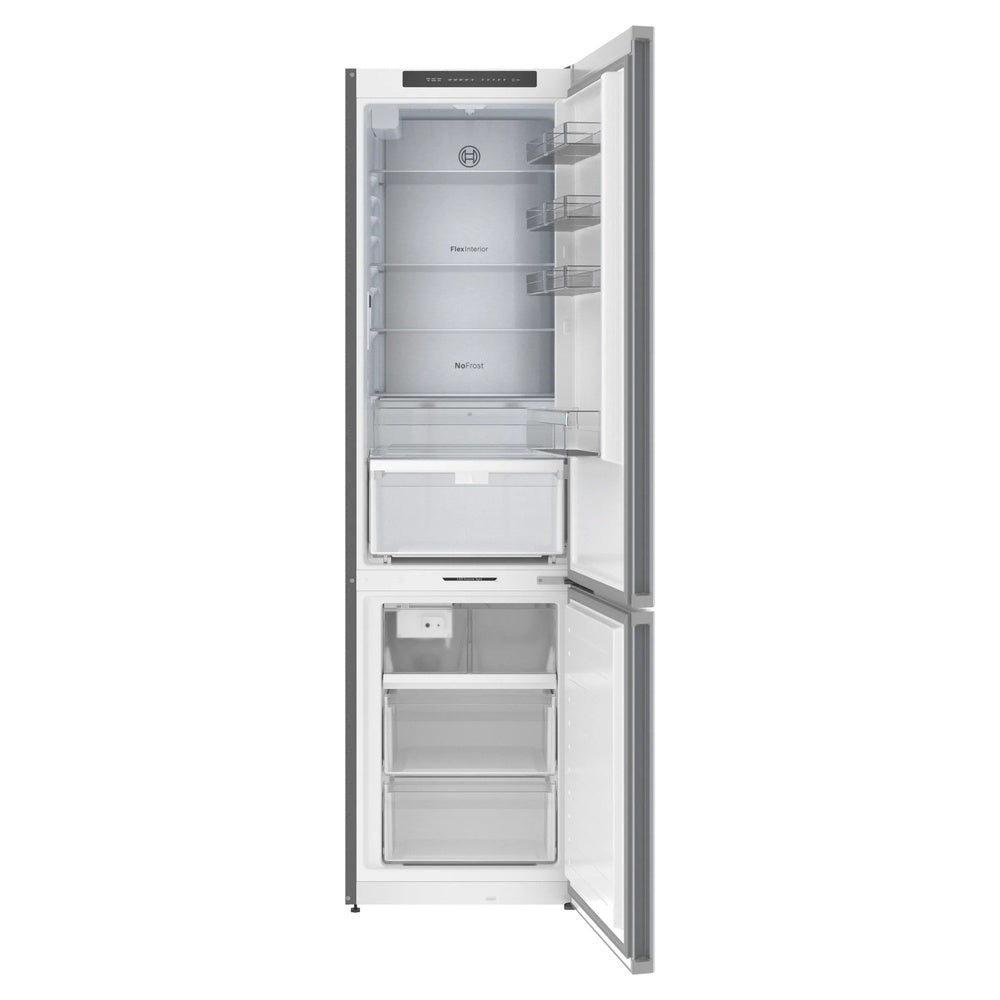 Bosch 800 Series, free-standing fridge-freezer with freezer at bottom, 24'', Brushed s