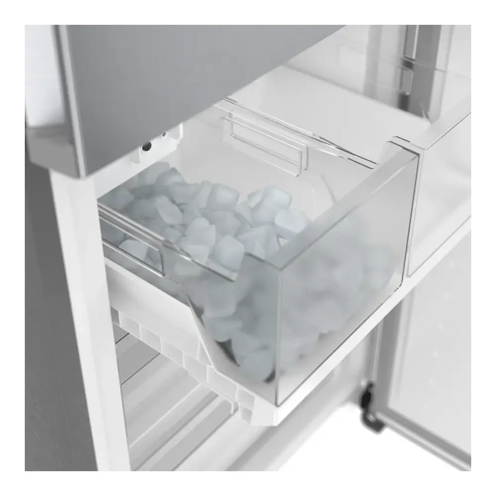 Bosch 800 Series, free-standing fridge-freezer with freezer at bottom, 24'', Brushed s