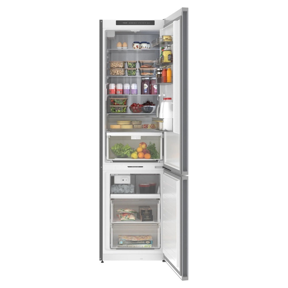 Bosch 800 Series, free-standing fridge-freezer with freezer at bottom, 24'', Brushed s