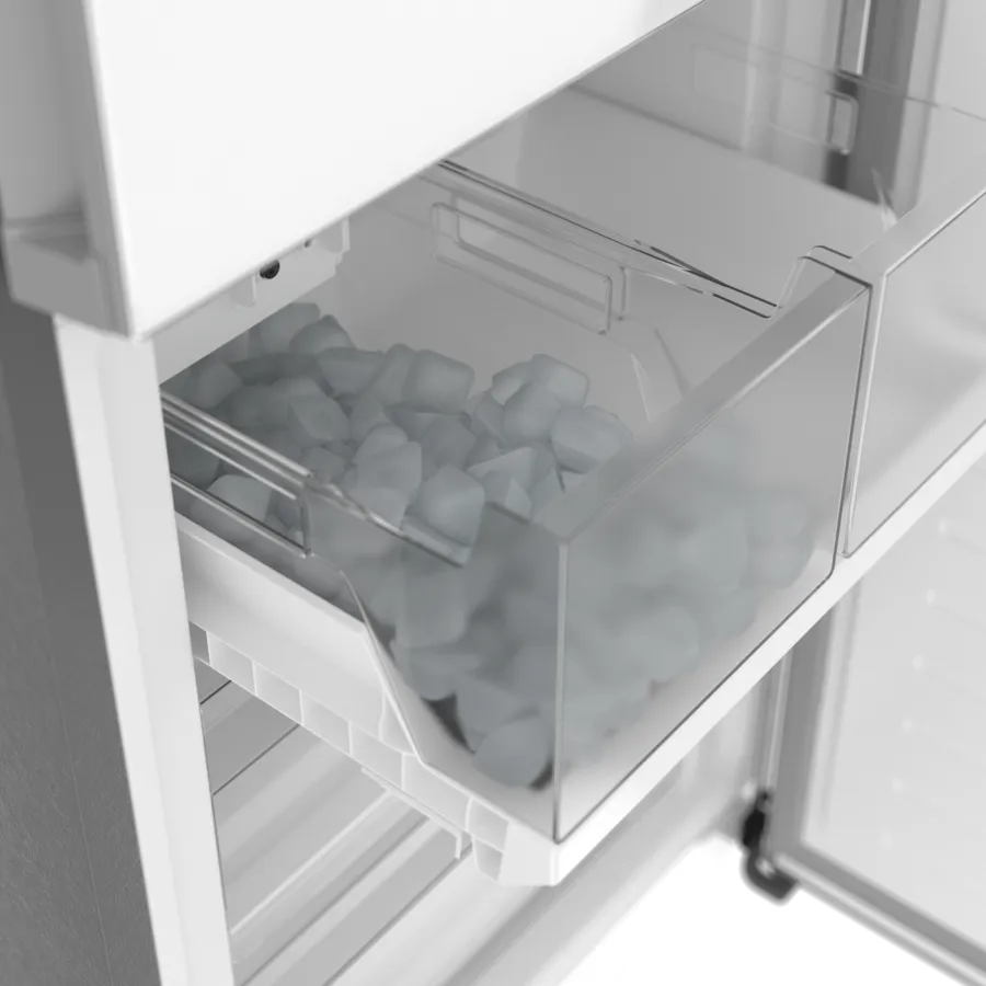 Bosch 800 Series, free-standing fridge-freezer with freezer at bottom, glass door, 24'