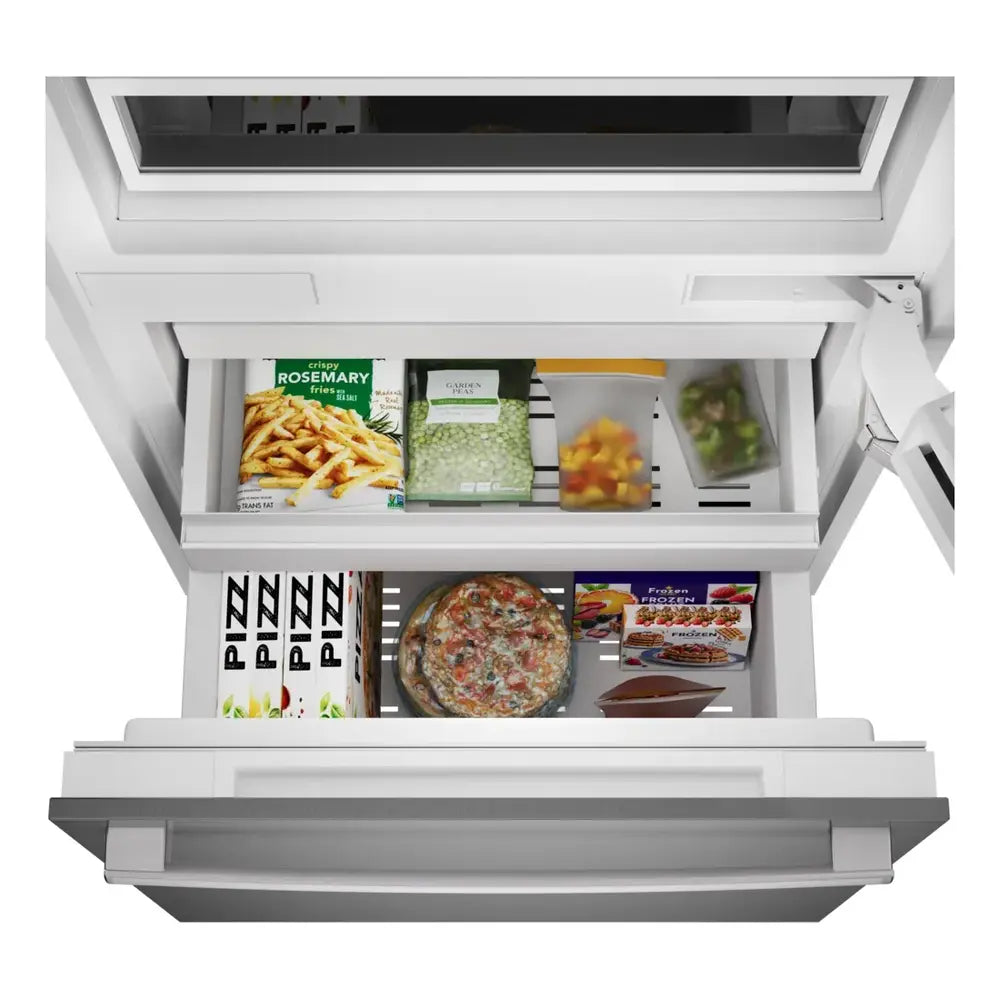 Bob Martin Benchmark®, Vario built-in fridge-freezer with freezer at bottom, 30'', soft clo