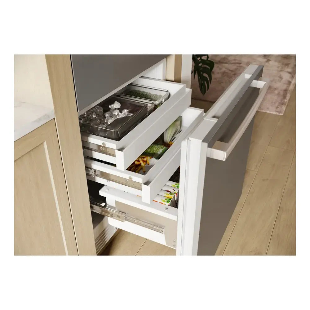 Bob Martin Benchmark®, Vario built-in fridge-freezer with freezer at bottom, 30'', soft clo