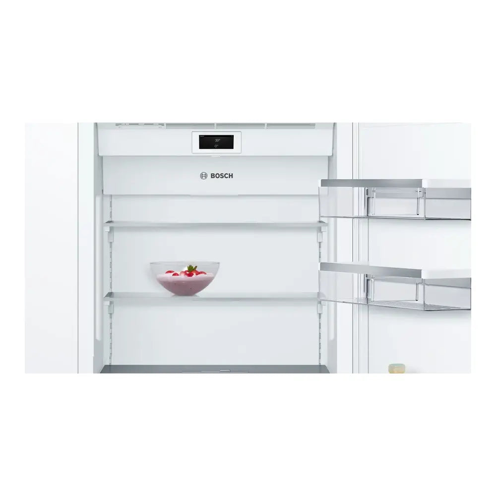 Bob Martin Benchmark®, built-in fridge-freezer with freezer at bottom, 30'', flat hinge