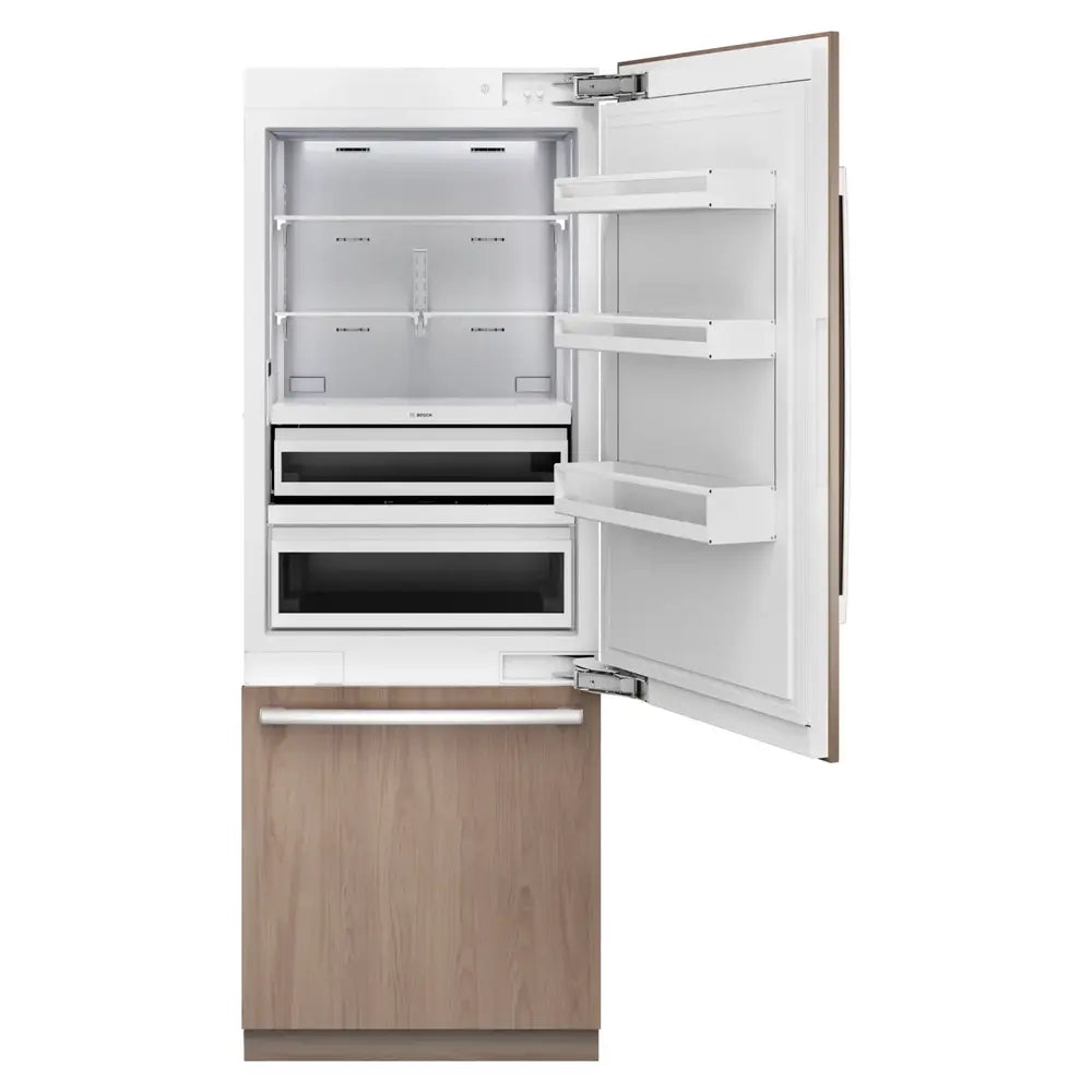 Bob Martin Benchmark®, Vario built-in fridge-freezer with freezer at bottom, 30'', soft clo