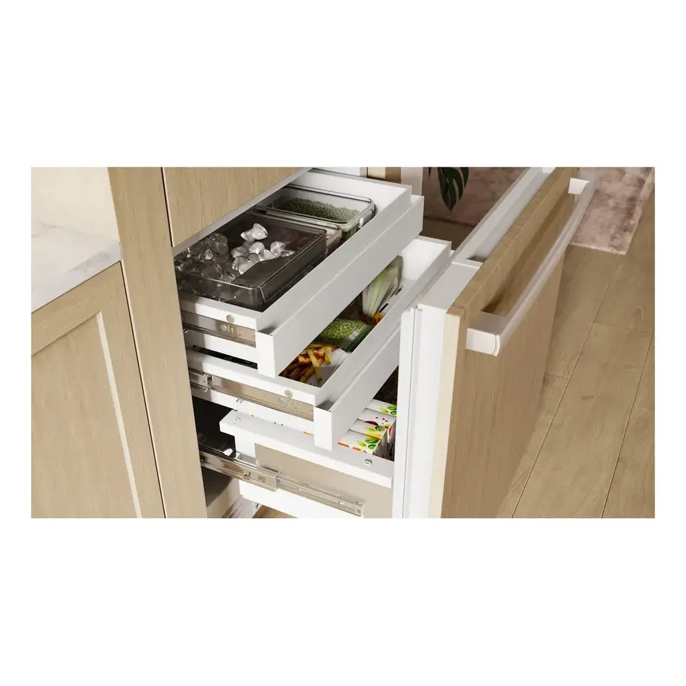 Bob Martin Benchmark®, Vario built-in fridge-freezer with freezer at bottom, 30'', soft clo