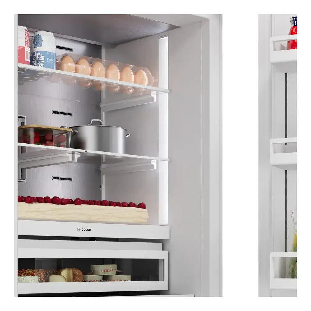 Bob Martin Benchmark®, Vario built-in fridge-freezer with freezer at bottom, 30'', soft clo
