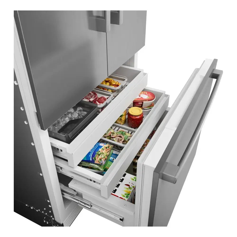 Bob Martin Benchmark®, Vario built-in fridge-freezer with freezer at bottom, 36'', soft clo