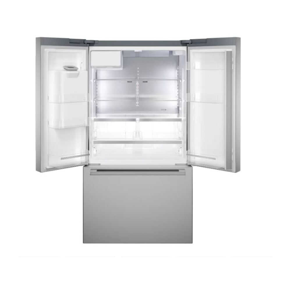 Bosch 500 Series, French Door Bottom freezer, multi door, 36'', Brushed steel (with an