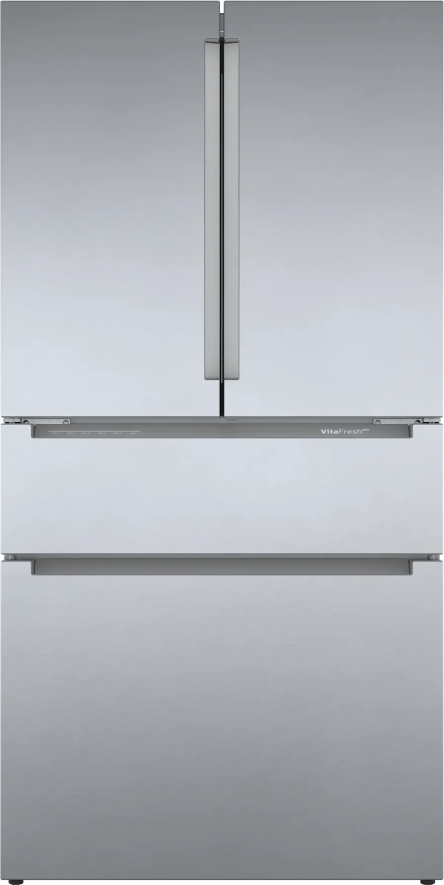 Bosch 800 Series French Door Bottom Mount Refrigerator Easy clean stainless steel