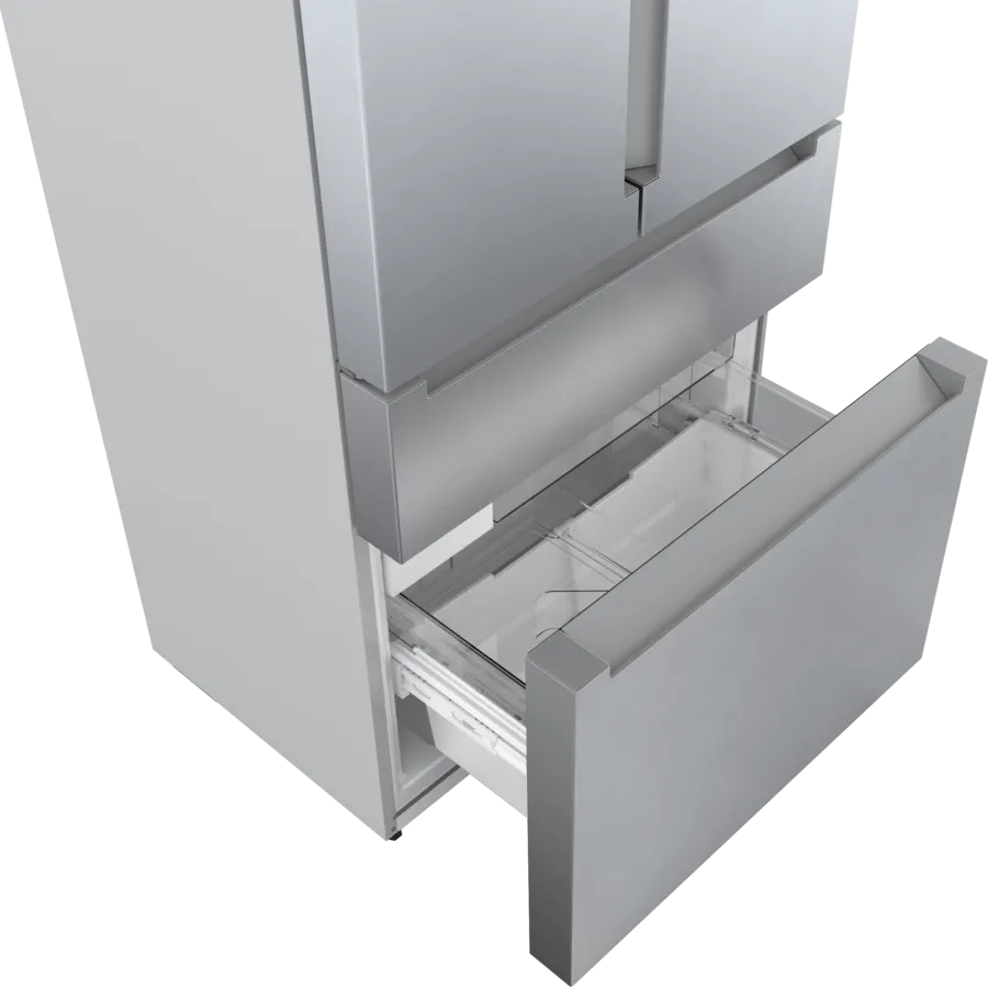 Bosch 800 Series French Door Bottom Mount Refrigerator Easy clean stainless steel