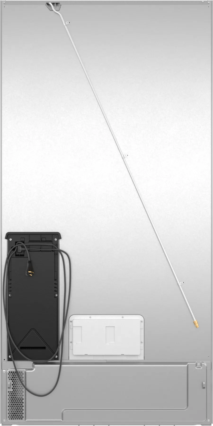 Bosch 800 Series, French Door Bottom freezer, multi door, 36'', Brushed steel (with an