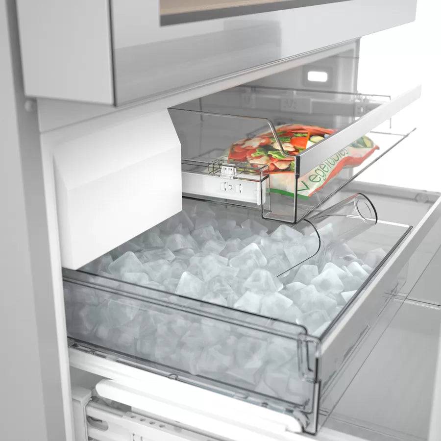 Bosch 800 Series, French Door Bottom Mount Refrigerator, Glass door, 36'', Stainless s