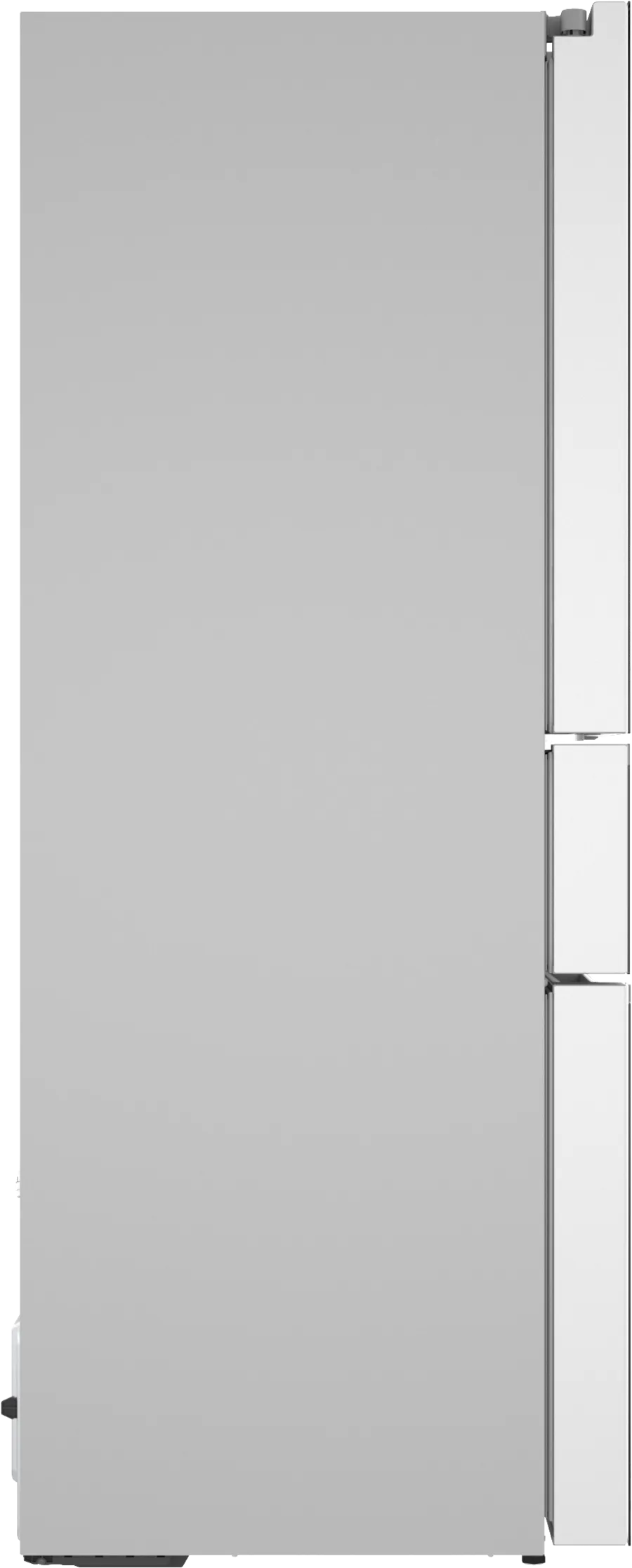 Bosch 800 Series, French Door Bottom Mount Refrigerator, Glass door, 36'', White, Tota